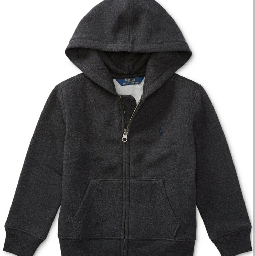 NWT Polo Ralph Lauren Little Boys Full-zip Hoodie  - Avery Heather
